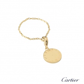Cartier Yellow Gold Clock Dial Charm